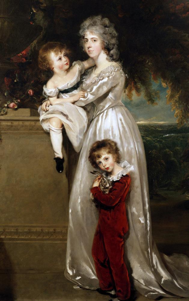 Portrait of Mrs. Annesley with her two children