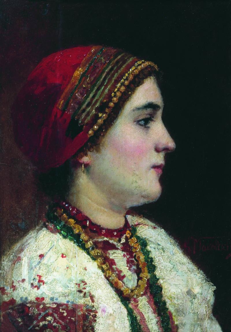 Portrait of a Girl in the Ukrainian Costume