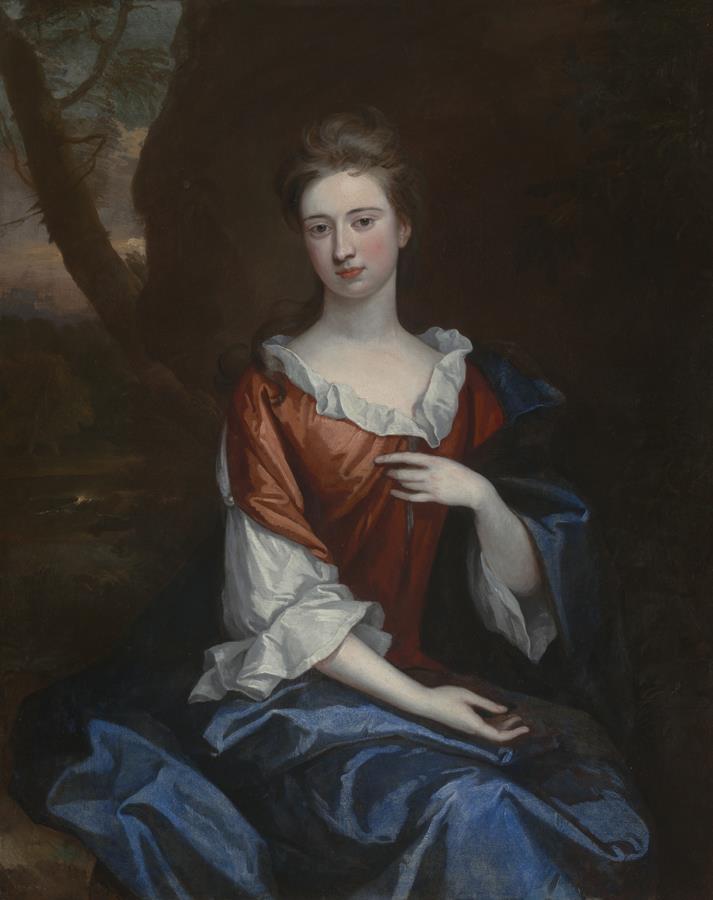 Portrait of a Lady in a red dress