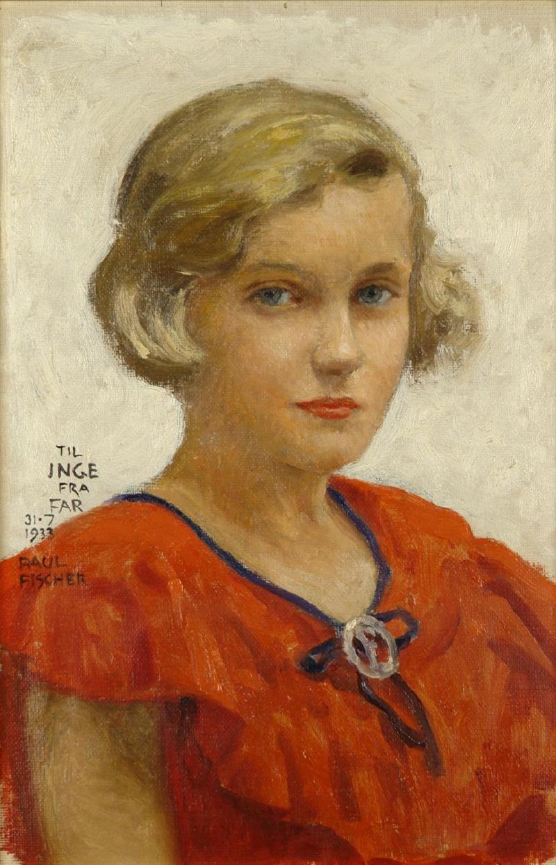 Portrait of the artist's daughter, Inge