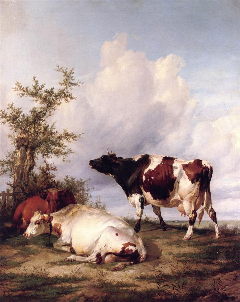 Resting Cattle in a Landscape