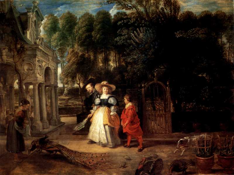 Rubens In His Garden With Helena Fourment