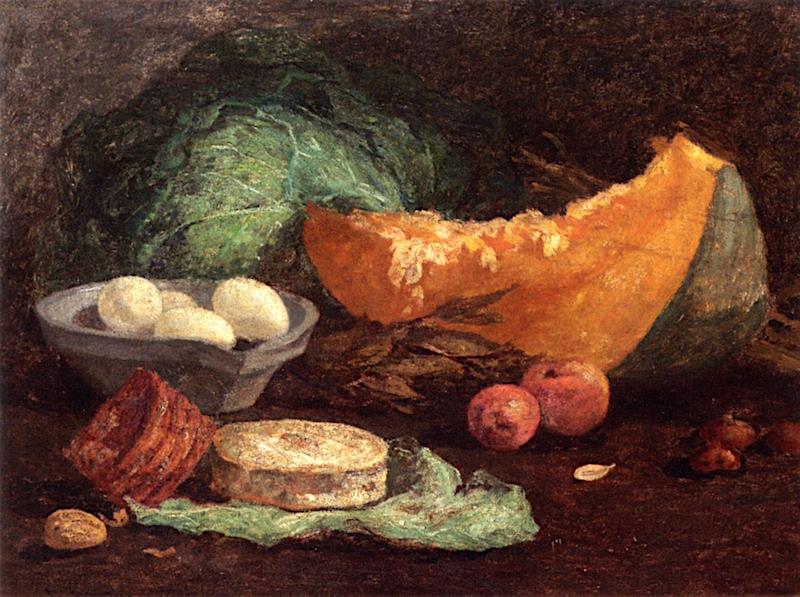 Still Life with Eggs and Pumpkin
