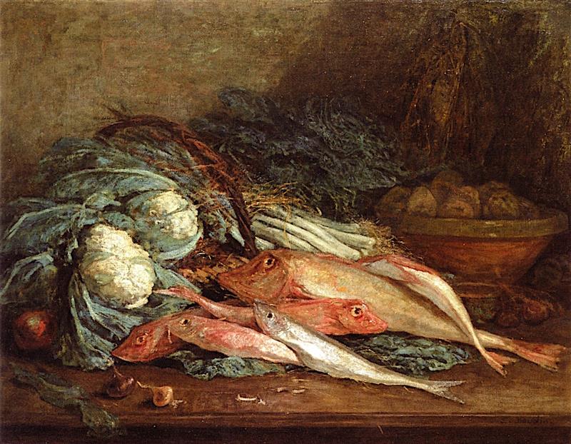 Still Life with Vegetables and Fish