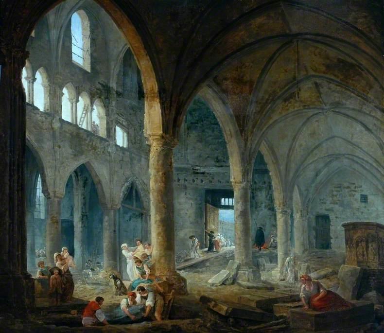 The Dismantling of the Church of the Holy Innocents