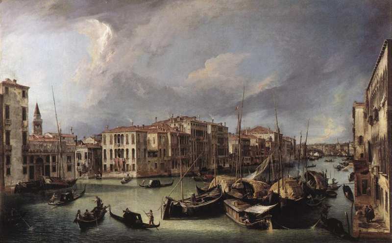 The Grand Canal with the Rialto Bridge in the Background