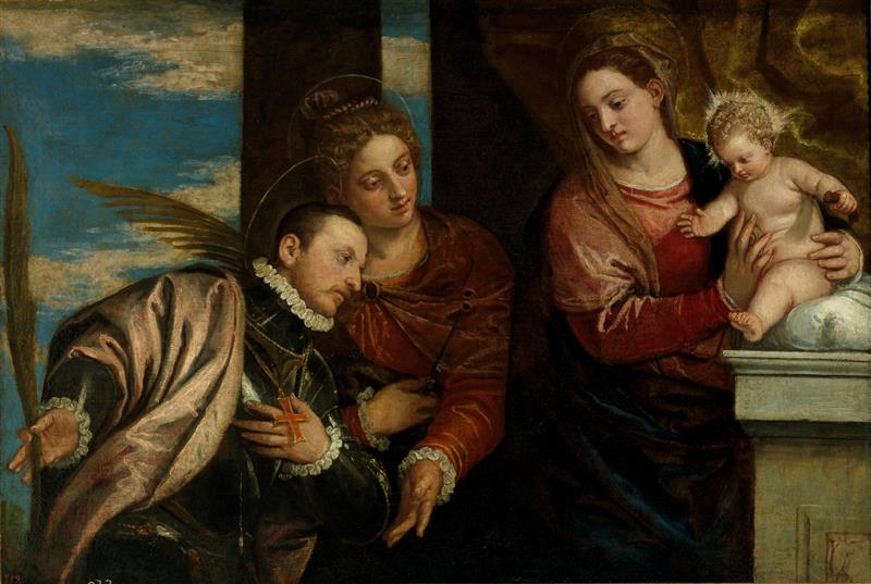 The Madonna with Child and St Lucy and a Martyr
