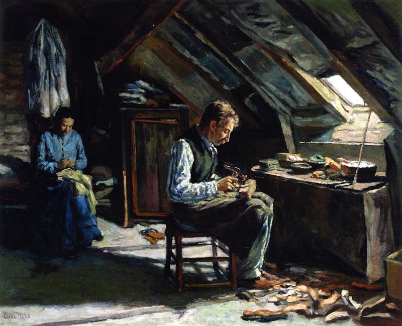 The Shoemaker, in His Cooler Attic