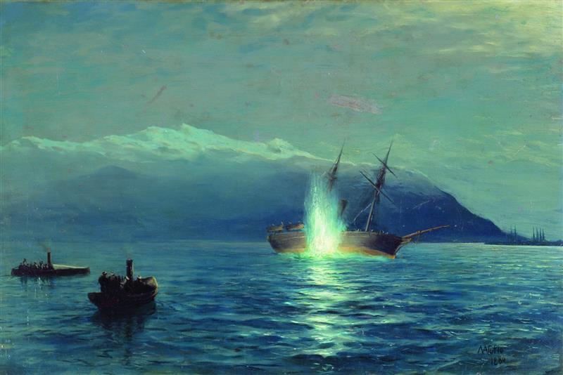 The Sinking of a Turkish Ship