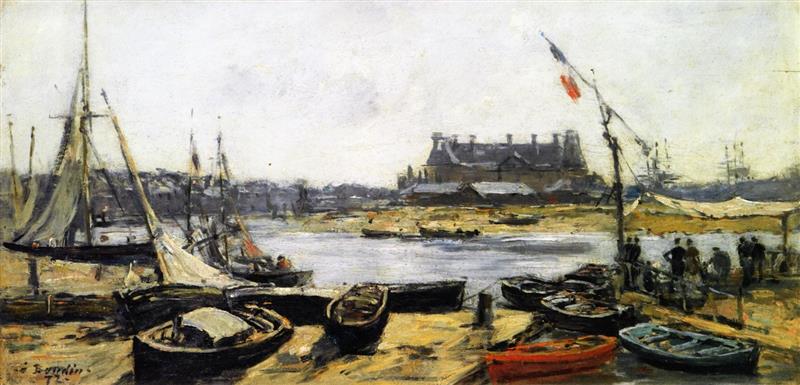Trouville, View of the Port from the Pier