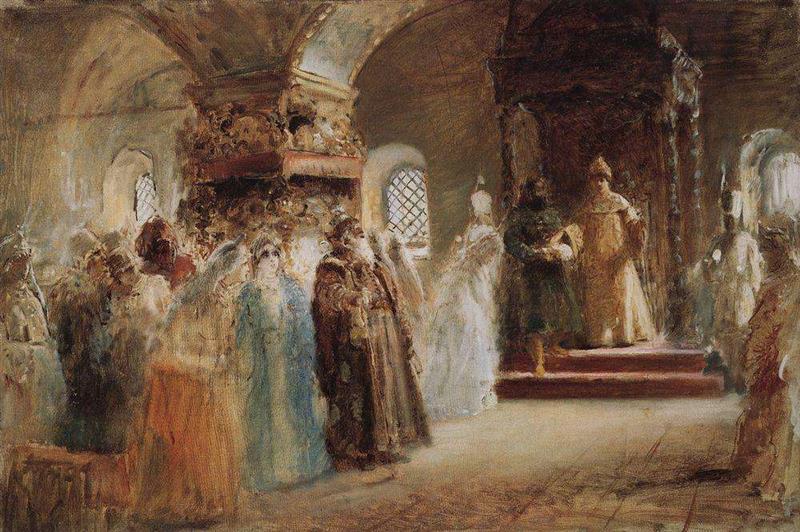 Tsar Alexei Michaylovich choosing a bride