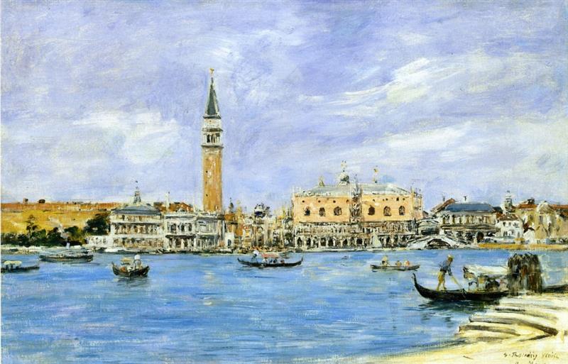 Venice, the Campanile, the Ducal Palace and the Piazzetta, View from San Giorgio