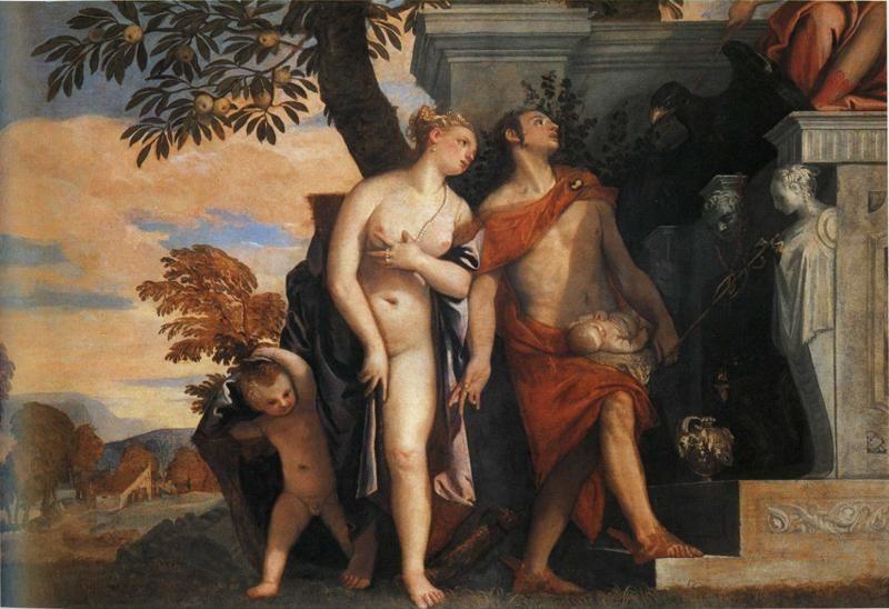 Venus and Mercury presenting her son Anteros to Jupiter