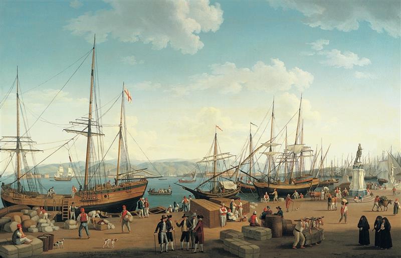View of the Port of Messina, from the Palazzo del Senato