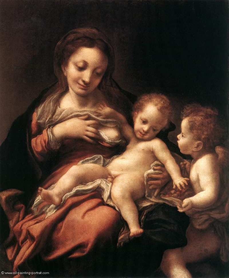Virgin and Child with an Angel (Madonna del Latte)