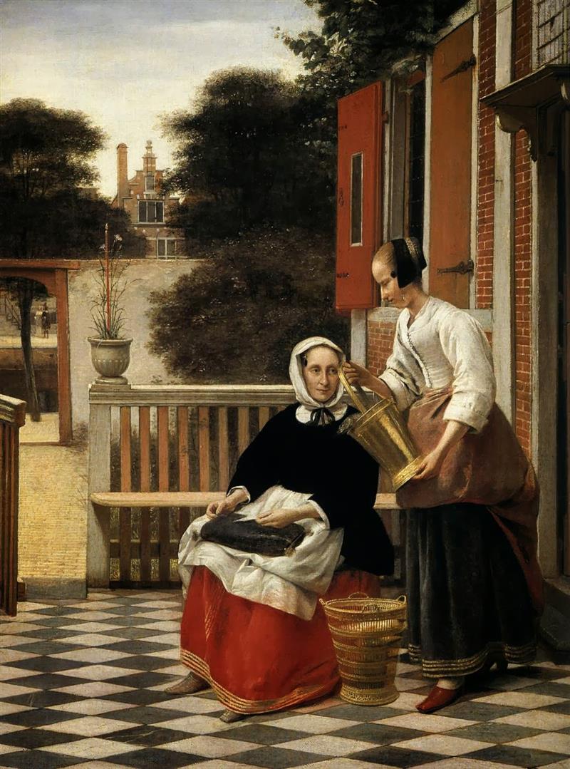 Woman and Maidservant with a Pail