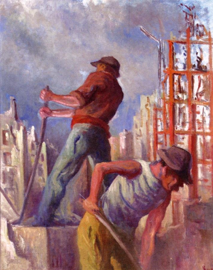 Workers on a Building Site