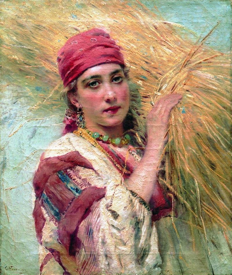 Young Woman with Sheaf