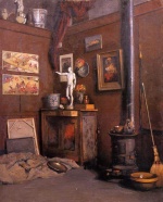 Bild:Interior of a Studio with Stove