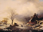 Bild:Winter Scene with Skaters