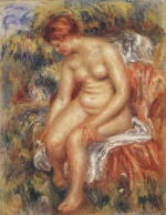 Bild:Bather Drying her Leg