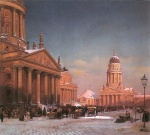 Bild:Gendarmenmarkt im Winter