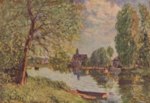 Bild:Flusslandschaft bei Moret sur Loing