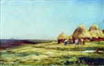 Bild:Harvesters in Ablyazovo