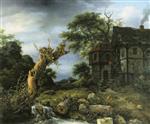 Bild:Landscape with a Farmhouse