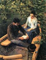 Bild:In a Boat (Portrait of the Artist Maria Yakunchikova and Self Portrait)
