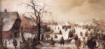Bild:Winter Scene on a Canal
