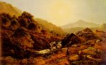 Bild:Figures On A Path By A Rocky Stream