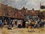 Bild:Market at Trouville 2
