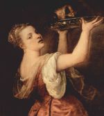 Bild:Salome mit dem Haupt Johannes des Taeufers