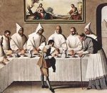 Bild:St Hugo of Grenoble in the Carthusian Refectory