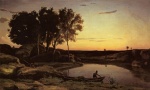 Bild:Evening Landscape (The Ferryman Evening)