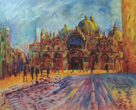 Pierre-Auguste Renoir  Markusplatz in Venedig