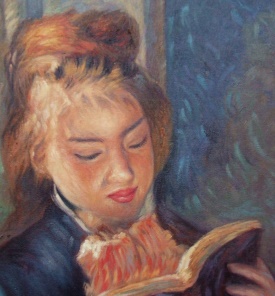 Pierre-Auguste Renoir  Reading Girl Detail