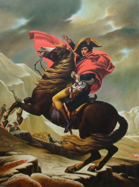 David, Jacques Louis  Napoleon überschreitet den St. Bernard Paß