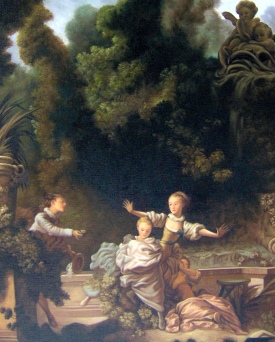 Jean Honore Fragonard Liebesverfolgung Detail