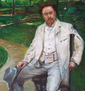 Lovis Corinth Porträt des Pianisten Conrad Ansorge Detail