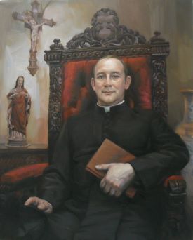 Painting on commission Priest - Gemälde
