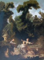 Liebesverfolgung - Jean Honora Fragonard