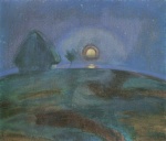 Bild:Lever de lune  à Hiddensoe