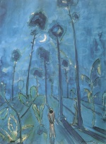 Bild:Paysage lunaire (deux personnages dans la forêt de pins)