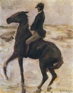 Bild:Cavalier sur la plage, gauche