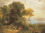 Bild:Paysage au bord du lac