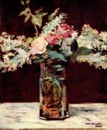 Bild:Nature morte, lilas et roses