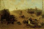 Bild:Sandsturm an der Küste
