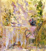Bild:Girl by a Trellis